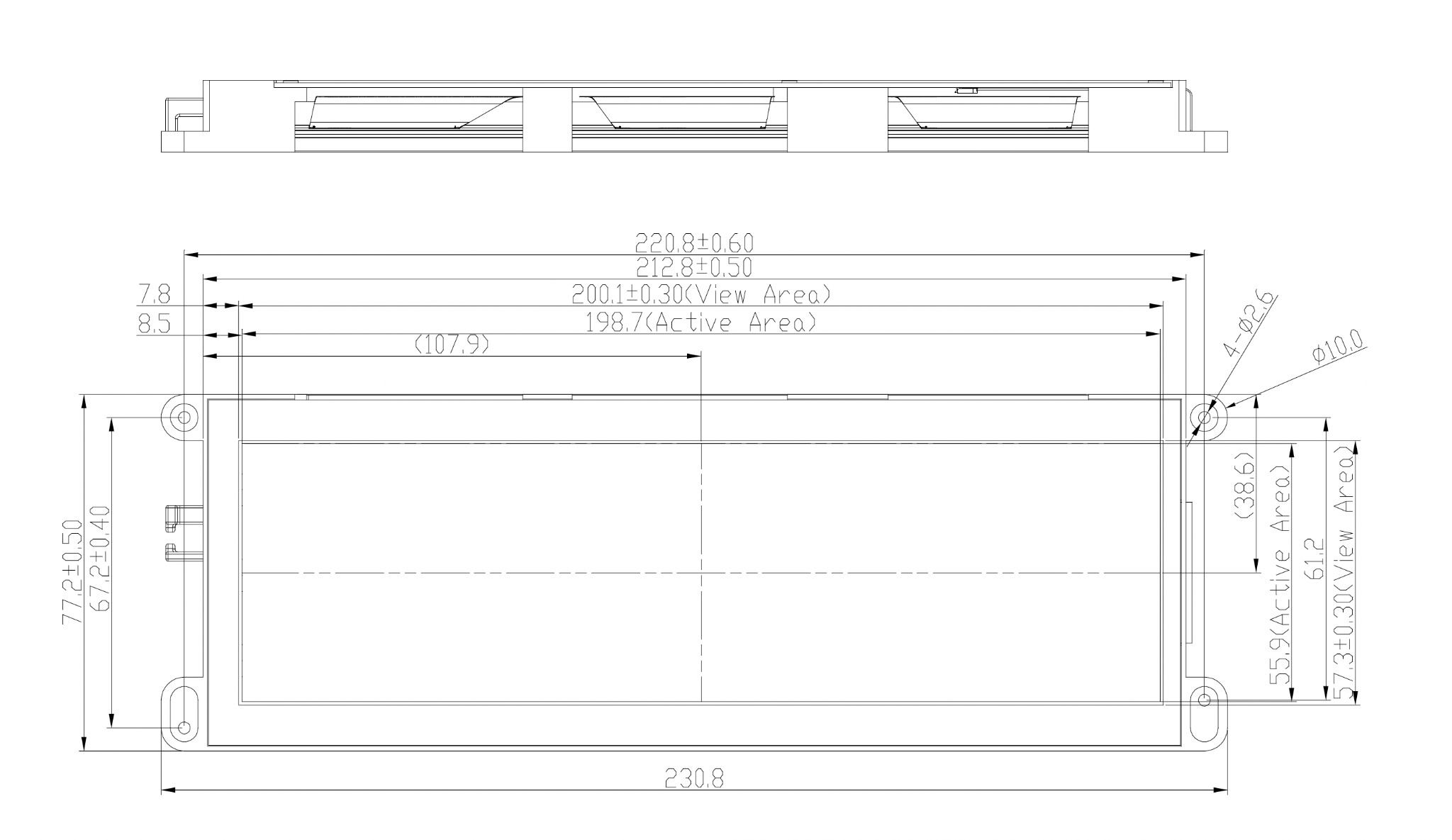 PowerView 8.1" LCD Housing
